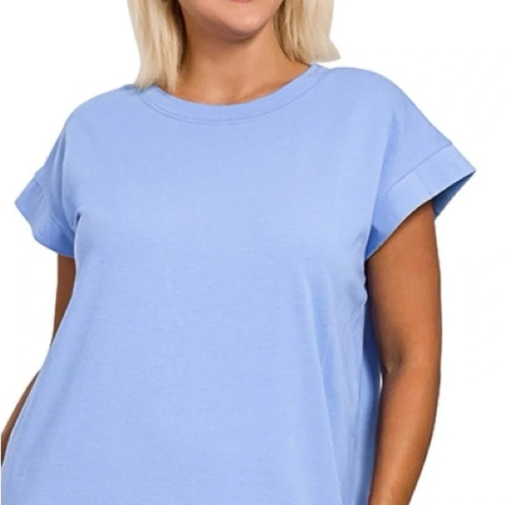 New! Plus Size 3X Zenana Outfitters Cornflower Blue Women's Dress